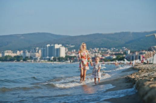 Centros turísticos de playa con actividades acuáticas en Bulgaria.