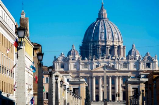 Visitando las Grutas del Vaticano.